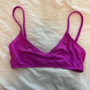 Pink target bikini top